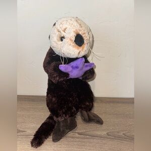Destination Nation Aurora Sea Otter Purple Starfish Brown Plush Stuffed Animal